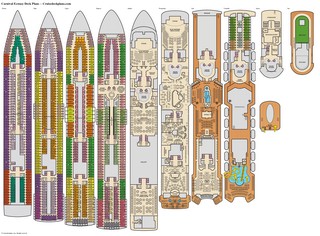 Carnival Ecstasy deck plans