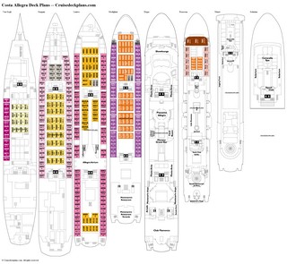 Costa Allegra deck plans