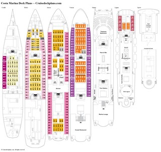 Costa Marina deck plans