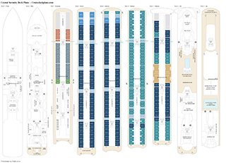 Crystal Serenity deck plans