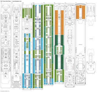 MSC Lirica deck plans