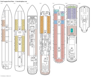 Paul Gauguin deck plans