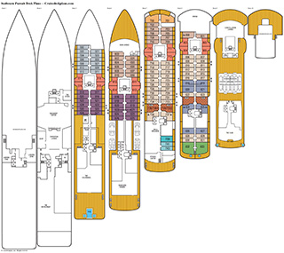 Seabourn Pursuit deck plans