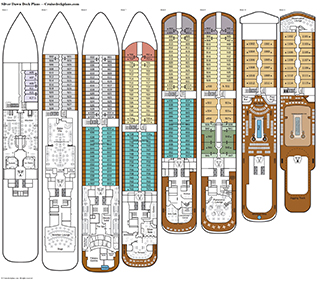 Silver Dawn deck plans