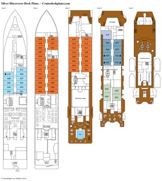 Silver Discoverer deck plans