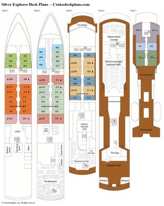 Silver Explorer deck plans