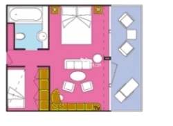 Mini-Suite Balcony diagram