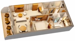 Concierge Bedroom Suite diagram