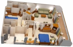 Two Bedroom Suite diagram