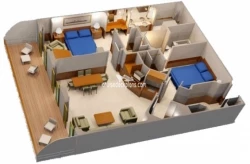 Two Bedroom Suite diagram