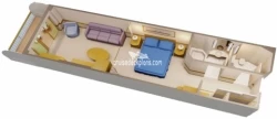 Family Verandah Stateroom diagram