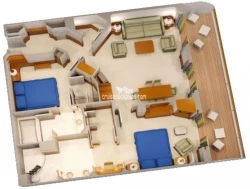 Two Bedroom Suite diagram