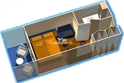 Jewel of the Seas Deluxe Balcony Layout