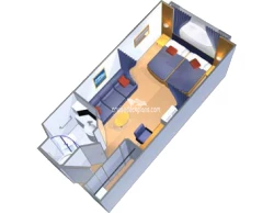 Jewel of the Seas Oceanview Layout