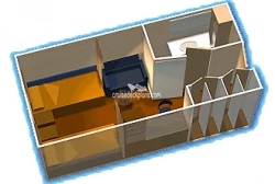 Radiance of the Seas Oceanview Layout