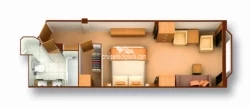 Seabourn Suite diagram