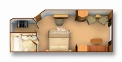 Seabourn Suite diagram