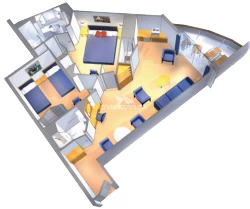 Grand Suite - 2 Bedroom diagram