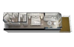 Deluxe Veranda Suite diagram