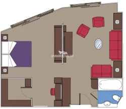 Yacht Club Window Suite diagram