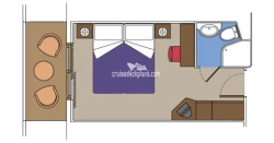 MSC Lirica Balcony Layout