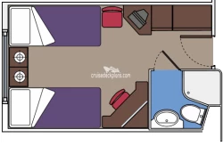 MSC Lirica Oceanview Layout