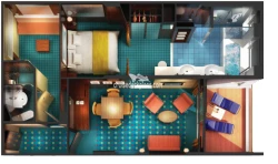 Norwegian Dawn Penthouse Larger Layout