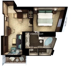 Norwegian Encore Forward-Penthouse Layout