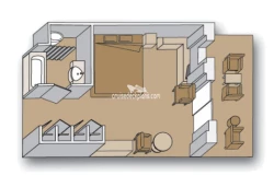 Zuiderdam Superior Verandah Suite Layout