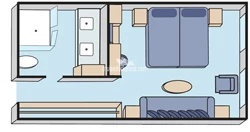 Yacht King Suite diagram