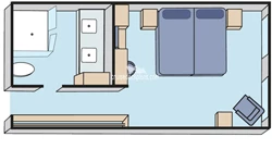 Yacht Queen Suite diagram