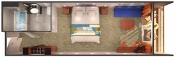 Norwegian Dawn Mini-Suite Layout