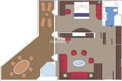 Yacht Club Royal Suite diagram