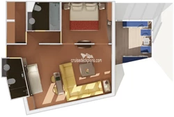 Carnival Liberty Deluxe Penthouse Suite Layout