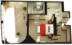 Duplex Suites diagram