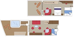 MSC Yacht Club Whirlpool Duplex diagram