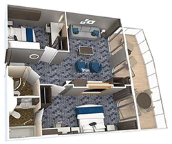 Harmony of the Seas Royal Family Suite Layout