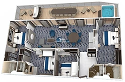 Four-Bedroom Family Suite diagram