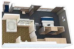 Royal Loft Suite diagram