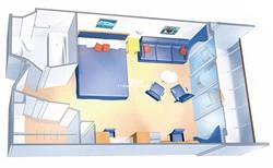 Radiance of the Seas Junior Suite Layout