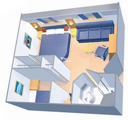 Ultra Spacious Oceanview diagram