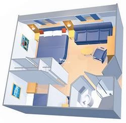 Ultra Spacious Oceanview diagram