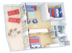 Harmony of the Seas Royal Family Suite Layout