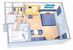 Grand Suite - 1 Bedroom diagram