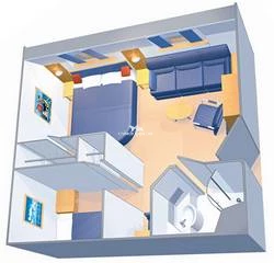 Ultra Spacious Oceanview diagram