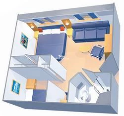 Ultra Spacious Oceanview diagram