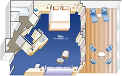 Grand Princess Suite Layout