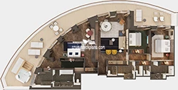 Haven Premier Owners Suite diagram