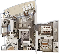 Haven Premier Owners Suite diagram