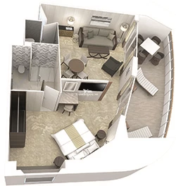 Club Ocean Suite diagram